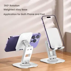 360 Degree Tabletop Mobile Stand Anti-Slip Base Cell Phone Holder