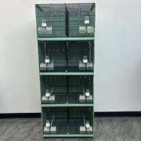 KWS Grande Volière Mobile Modulaire Multicouche pour Élevage d'Oiseaux : Canaris, Pigeons, Perroquets, Tourterelles - À Vendre