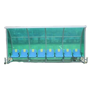 Equipo <span class=keywords><strong>de</strong></span> fútbol Dugout con dosel-blanqueador portátil para exteriores <span class=keywords><strong>de</strong></span> 8 asientos para sombra y refugio, ideal para entrenamiento <span class=keywords><strong>de</strong></span> fútbol y juegos PY - Product Image 5