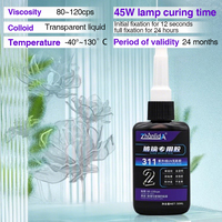 Colle à verre UV Zhanlida 10ml, blanche, forte adhérence, séchage rapide, monocomposant, formule sans mélange, facile à appliquer
