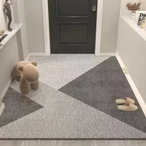 <span class=keywords><strong>Tapis</strong></span> de porte de luxe en fil métallique, <span class=keywords><strong>tapis</strong></span> d'entrée <span class=keywords><strong>intérieur</strong></span> antidérapant avec lignes de luxe légères, peut être frotté - Product Image 4