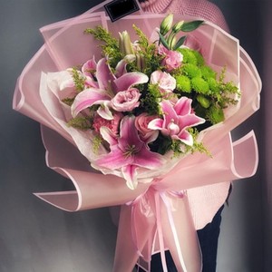 उच्च गुणवत्ता के पर्यावरण के अनुकूल कोरियन वाटरप्रूफ पैकेजिंग पेपर ठोस रंग एज मैट रैपिंग पेपर बुक्विट्स हॉट सेलिंग फूल - Product Image 3