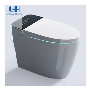 Assento Sanitário Bidé Inteligente com AUTO Tankless Toilet com Controle Remoto Smart Toilet Lady care Bico de Lavagem Auto-limpeza LED
