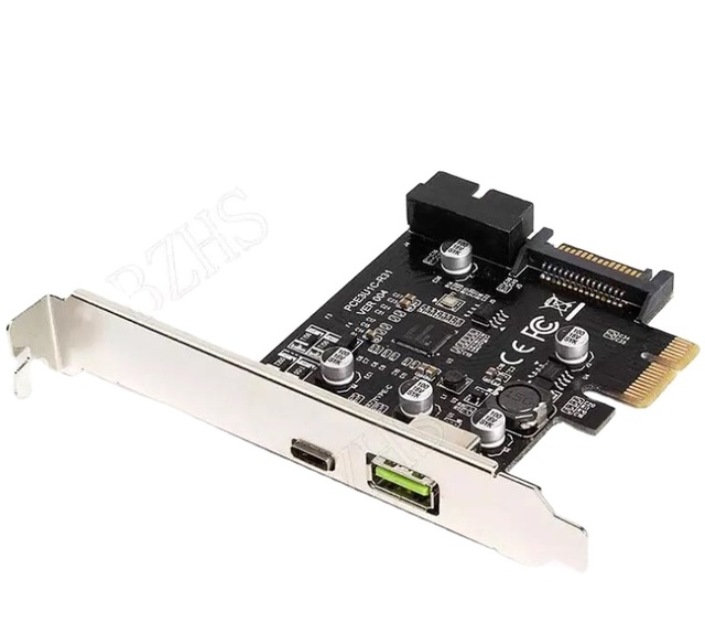 4X to USB3.1 10Gb/s 2.4A Quick Charging Type C Converter Card with for 720201 Chipset Stock