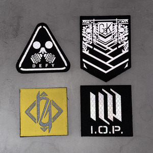 Jie Qian Xin Anime 404 Squad 2D reflectante Iron-On ecológico hecho a mano insignia paquete parche emblema tela accesorios para sombreros - Product Image 2