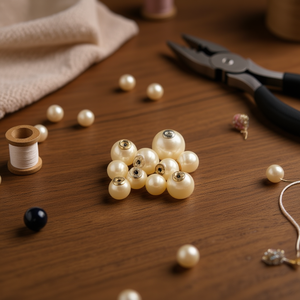 Perla di ilan con fermacorda 6/8/10/12mm 10 pezzi per la creazione di gioielli - Product Image 2
