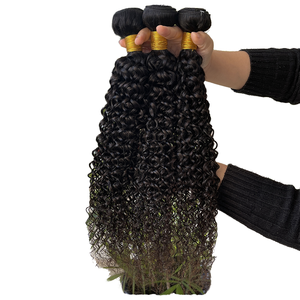 12A Cutícula Alineada Remy Hair Bundle 100% Virgen Humano Birmano Rizado <span class=keywords><strong>Jerry</strong></span> Curl Wave 16 Pulgadas Extensiones de Etiqueta Privada - Product Image 1