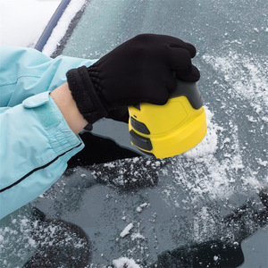 Electric Snow Wiper ABS Windshield Ice Remover Car <b>Cleaning</b> Tool Yellow And Black - Product Image 3