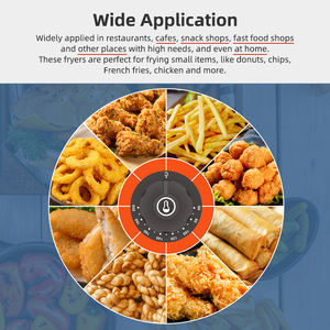 <span class=keywords><strong>Friteuse</strong></span> électrique commerciale, 6l + 6l, avec 2 paniers, en acier inoxydable, appareil industriel pour la cuisson des frites et du poulet, huile et donuts - Product Image 5