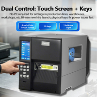 Impresora RFID Industrial LONVILL de 4.3 Pulgadas, 600dpi, 12ips, Compatible con ZPL, EPL, TSPL, con Cortador para Etiquetado Bajo Demanda