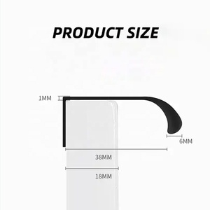 O armário de alumínio tradicional da gaveta do armário do perfil livre do aço ocultou a mobília da tração do dedo do punho para o vestuário/armário - Product Image 2