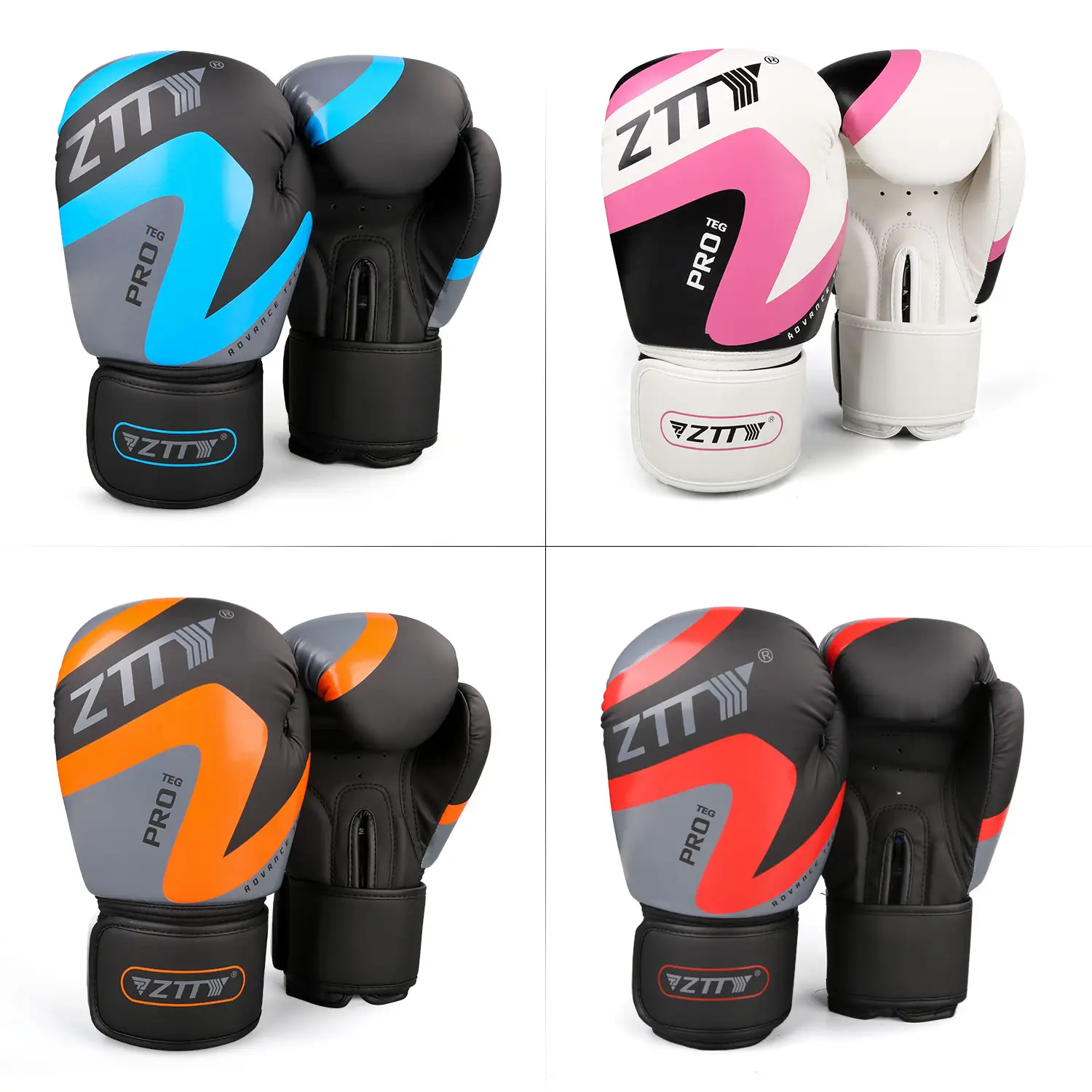 Guantoni da boxe vincenti personalizzati all'ingrosso Muay Thai Pu Leather guantes de boxeo profesional