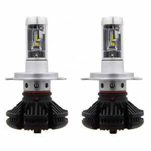 Factory Supply Tri-color Fanless X3 Led Headlight 50w 6000lm H11 H4 H7 H8 9005 9006 3000K 6500K 8000K Led Auto Headlight <b>Bulbs</b> - Product Image 4