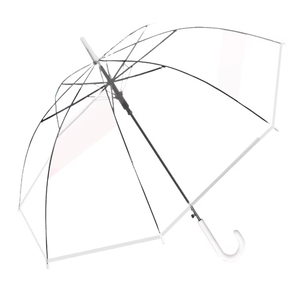 Nhà máy trực tiếp bán trong suốt Windproof ô với móc phong cách thẳng ô với Móc khung mạnh mẽ - Product Image 2