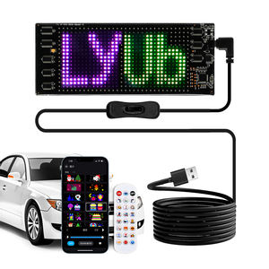 LyUb LED <span class=keywords><strong>voiture</strong></span> pare-brise signe USB-alimenté bricolage APP contrôle défilement texte Animation pour Taxi <span class=keywords><strong>location</strong></span> - Product Image 1