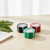 Offre Spéciale – Broyeur à Herbes 42MM 3 Couches en Alliage de Zinc, Type Jeton de Poker, pour Tabac et Herbes – Accessoires de Fumeur