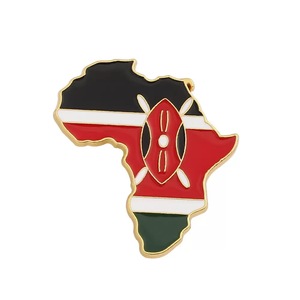 Pines <span class=keywords><strong>de</strong></span> esmalte <span class=keywords><strong>de</strong></span> Metal <span class=keywords><strong>de</strong></span> país mundial personalizados técnica plateada África Kenia Angola Ghana Pin <span class=keywords><strong>de</strong></span> <span class=keywords><strong>mapa</strong></span> - Product Image 1