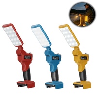 Lampe pliable sans fil pour batteries Makita 18V, 1200LM, lumière anti-moustiques ambre, lumière de détresse SOS pour la pêche, le camping