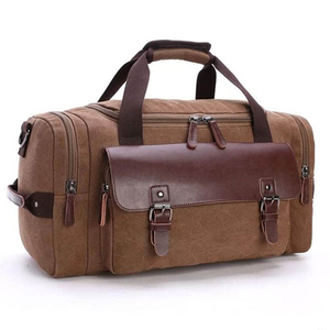 Nouveaux sacs de voyage en cuir élégants, design personnalisé, coutures robustes, sac de voyage spacieux pour un usage quotidien, les voyages de week-end, les affaires et la salle de sport - Product Image 1