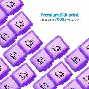 2024 Hot Sale Purple Plastic Box Storage <b>Containers</b> Large Capacity 32 Compartments <b>Pill</b> Organizer 32 Cases Hot Sale <b>Pill</b> Box - Product Image 2