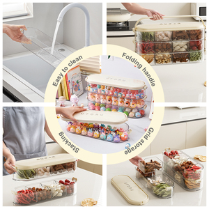 UFORU Caja De Almacenamiento De Plástico Organizador De <span class=keywords><strong>Pellets</strong></span> Caja Ciega De Almacenamiento Caja De Almacenamiento Apilable Contenedores De Plástico - Product Image 2
