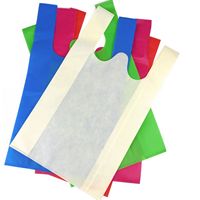 Sacs en non-tissé PP pour t-shirts, sacs réutilisables pour les courses avec poignée découpée, sacs promotionnels écologiques, vente en gros