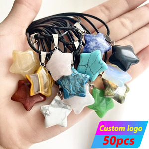 Piedra <span class=keywords><strong>de</strong></span> Cuarzo Natural <span class=keywords><strong>de</strong></span> Piedra Lunar Arcoíris, Joyería <span class=keywords><strong>de</strong></span> Cristal Curativo, Gema en Forma <span class=keywords><strong>de</strong></span> <span class=keywords><strong>Estrella</strong></span>, Pentagrama, Collar con Colgante <span class=keywords><strong>de</strong></span> Astrología, Venta al por Mayor - Product Image 1