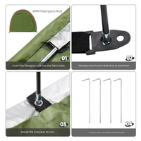 YX-A5-15 Tente de rangement imperméable pour vélos, abri pour 1 à 4 vélos, tissu Oxford résistant aux UV, toutes saisons