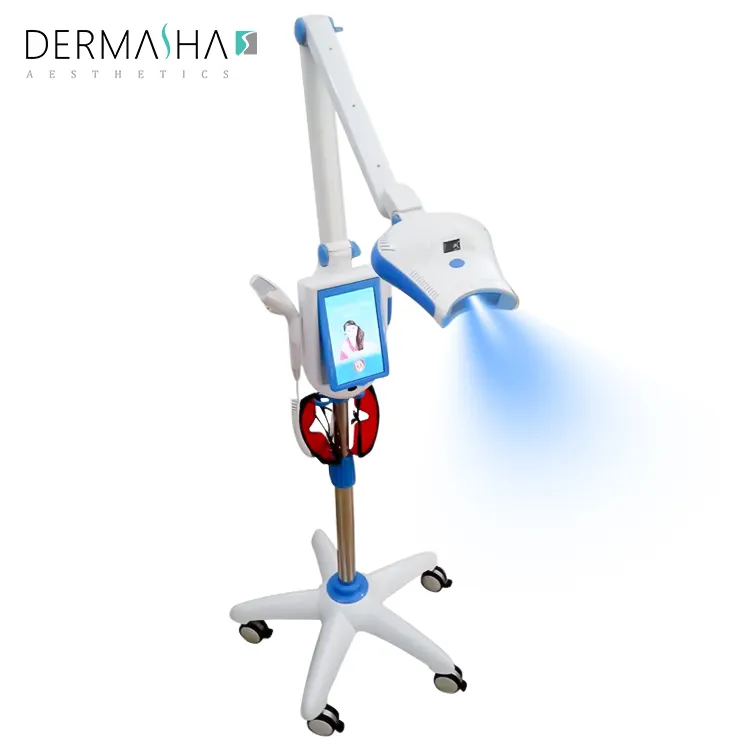 2023 Poderosa azul led dental laser dentes branqueamento máquina com câmera instrumento dental branqueamento fornecimento Zoom dentes branquear