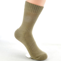 1 paquet de 10 paires de chaussettes tactiques d'extérieur, semelle en tissu éponge, chaussettes épaisses mi-hautes pour la chasse, la randonnée, l'escalade, les voyages, la randonnée