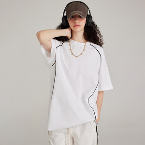 Bán Buôn Biểu Tượng Tùy Chỉnh Thân Thiện Với Môi Poplin Chính Thức T-Shirts Cao Cấp 3D In Thiết Kế Các Bản Vá Lỗi Trọng Lượng Nhẹ 210gsm 100% Bông - Product Image 2