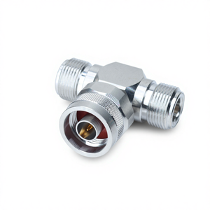 T型メス-オス-メス<span class=keywords><strong>N</strong></span> RFコネクタ、真鍮製、高性能、工場直販、レビューなし、低MOQ - Product Image 2