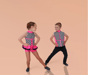 Camiseta sin mangas de fábrica Trajes de baile rosa <span class=keywords><strong>brillante</strong></span> y <span class=keywords><strong>blanco</strong></span> - Product Image 6