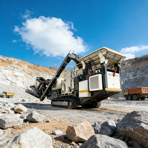 Installation mobile de concassage et de criblage sur chenilles 60-220 TPH pour calcaire et granit, concassage multi-étages, criblage de haute précision - Product Image 1