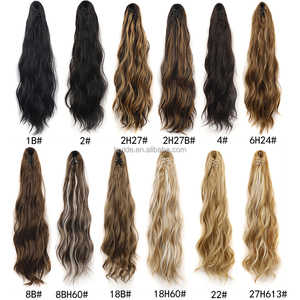 140g 22 pouces résistant fausse <span class=keywords><strong>queue</strong></span> <span class=keywords><strong>de</strong></span> poney ondulé Extension <span class=keywords><strong>de</strong></span> <span class=keywords><strong>cheveux</strong></span> synthétique longue vague d'eau Clip sur griffe <span class=keywords><strong>queue</strong></span> <span class=keywords><strong>de</strong></span> <span class=keywords><strong>cheval</strong></span> <span class=keywords><strong>cheveux</strong></span> - Product Image 5