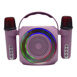 เครื่องคาราโอเกะกลางแจ้งพร้อมไมโครโฟนไร้สาย2ตัวสำหรับความบันเทิงในบ้าน - Product Image 1
