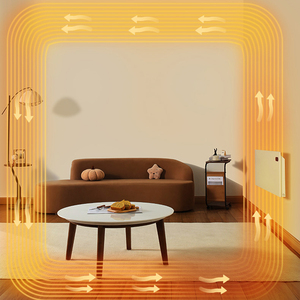 Fábrica personalizada inteligente uso doméstico montado en la pared 2000W <span class=keywords><strong>bajo</strong></span> <span class=keywords><strong>consumo</strong></span> convección Metal convector <span class=keywords><strong>Panel</strong></span> calentador eléctrico piso plano - Product Image 2