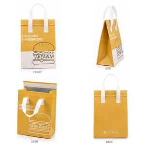 กระเป๋าเก็บความร้อนสำหรับส่งอาหารแบบมีโลโก้สั่งทำได้  ผู้ผลิต OEM ODM - Product Image 5