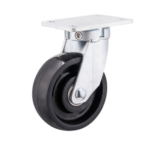 Schwerlast-Lenkrolle 8 Zoll <span class=keywords><strong>MC</strong></span> <span class=keywords><strong>Nylon</strong></span>-Lenkrolle 1000kg Schwenkbar Doppelkugellager Plattengestell-Rollen - Product Image 1