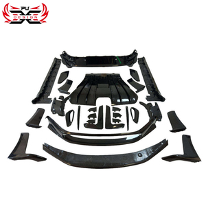 Kit carrosserie style OEM en fibre de carbone sèche PU-Design pour Porsche 911 992 GT3 <span class=keywords><strong>RS</strong></span> : pare-chocs <span class=keywords><strong>avant</strong></span>, diffuseur arrière, jupes latérales - Product Image 6