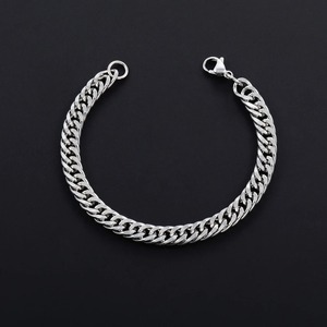 Bracelet gourmette cubaine classique punk en acier inoxydable pour homme, bijou de poignet tendance, cadeau - Product Image 6