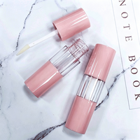 Nouveaux tubes de gloss à lèvres en ABS, contenants vides avec grande brosse et service d'étiquetage, 6 ml, logo personnalisé pour fard à joues et gloss à lèvres