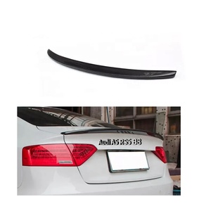 Aileron arrière en fibre de carbone style S5, becquet de coffre, lèvre de coffre, becquet arrière type queue de canard pour <span class=keywords><strong>Audi</strong></span> A5 <span class=keywords><strong>RS5</strong></span> B8 <span class=keywords><strong>2015</strong></span>+ - Product Image 1