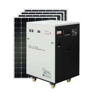 6000W電動ポータブル発電機、MPPTソーラーパネル付き、1500W充電式鉛蓄電池、7000Wと3000Wのオプションあり - Product Image 1