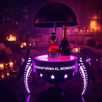 Support d'affichage lumineux pour bouteilles LED, présentoir à liqueur lumineux, service VIP pour bouteilles, boîte de nuit, bar, KTV, 7 couleurs, télécommande
