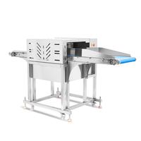 Trancheuse à viande horizontale à haute efficacité en acier inoxydable 304, épaisseur personnalisée, 800 kg/h, pour les grandes usines de transformation de la viande