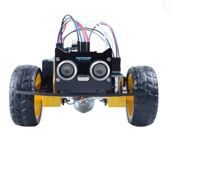 Smart Robot Car 2WD Chassis Kit with Board, Ultrasonic Module, Remote, Motor for DIY Kit b07xvcqjwc