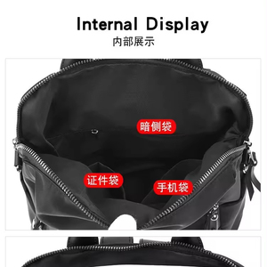 New <b>Backpacks</b> for Women <b>Black</b> Travel <b>Backpack</b> Nylon <b>School</b> Bags for Teenage Girls Women's <b>Backpacks</b> - Product Image 6