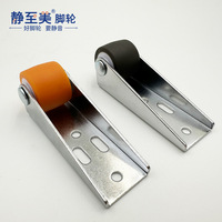 Serene Beauty Roulettes de table à manger en TPE de 0,8 pouce pour comptoir, avec frein, protections filetées, roue directionnelle et support escamotable