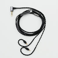 Câble coaxial torsadé pour écouteurs intra-auriculaires IE40 avec microphone pour utilisation avec moniteur et haut-parleur